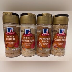 McCormick Limited Edition Finishing Sugar lot of 4 new 2025 Fall